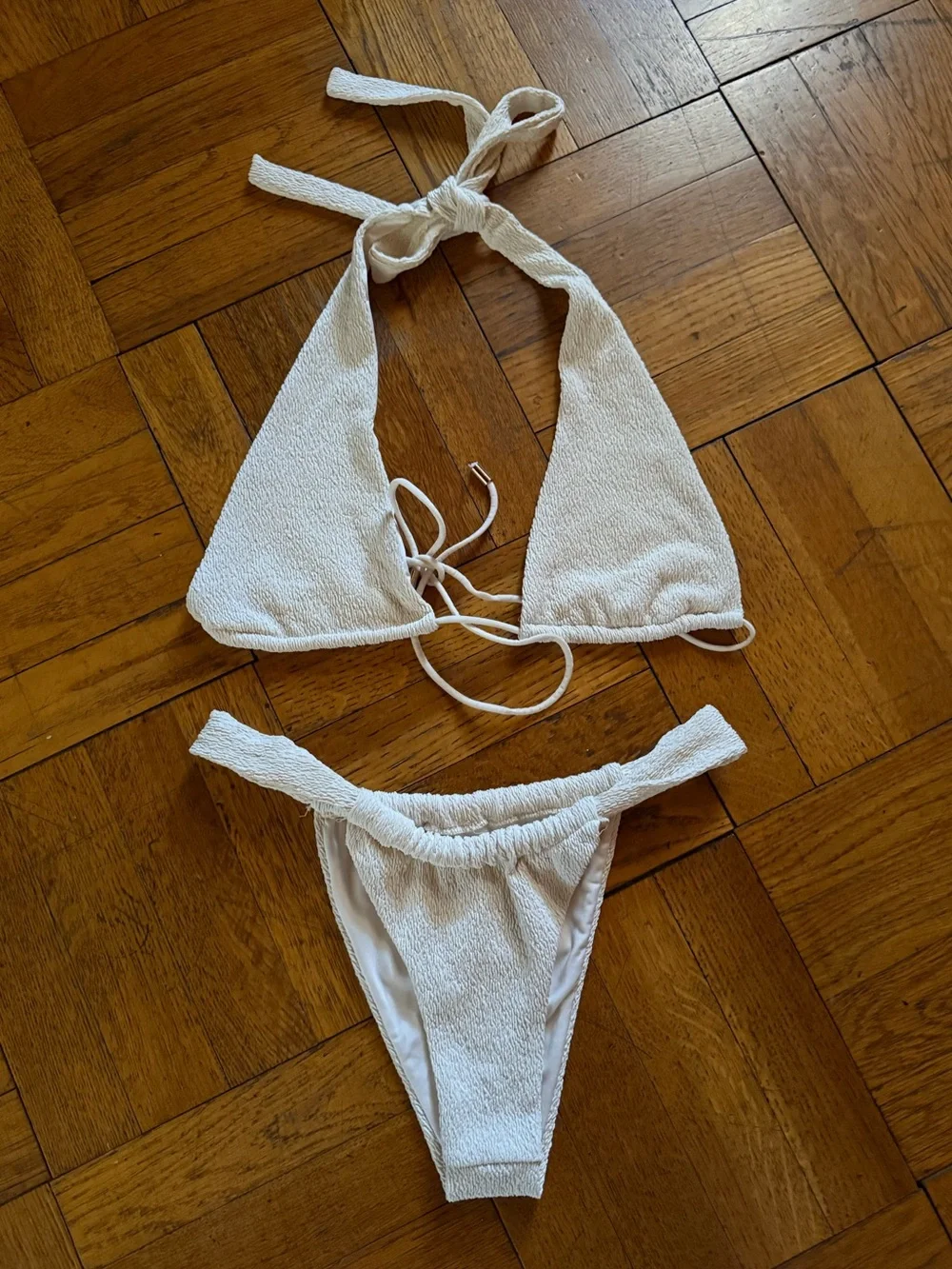 Lulus Cream Bikini Set - Picture 1 of 3
